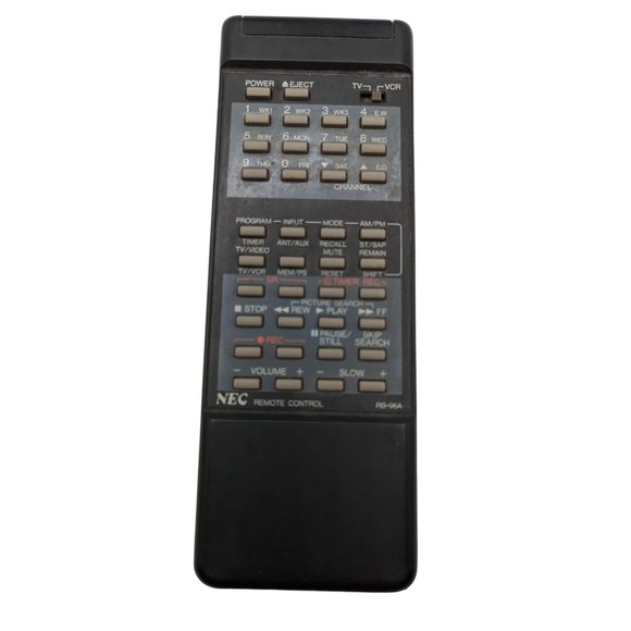 Original NEC RB-96A TV/VCR Combo Remote Control - Free Shipping! - Picture 1 of 6